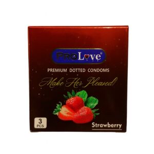 Dotted & Ribbed Strawberry Flavoured Condoms