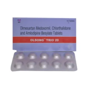 20mg Olmesaratan Medoximil + 5mgAmlodipine Basilate +12.5mg Chlorthalidone Tablet