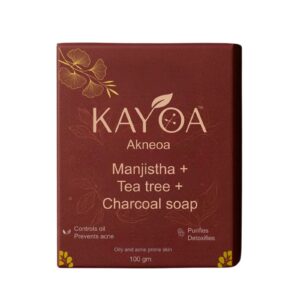 Manjistha Tea Tree & Charcoal Akneoa Soap